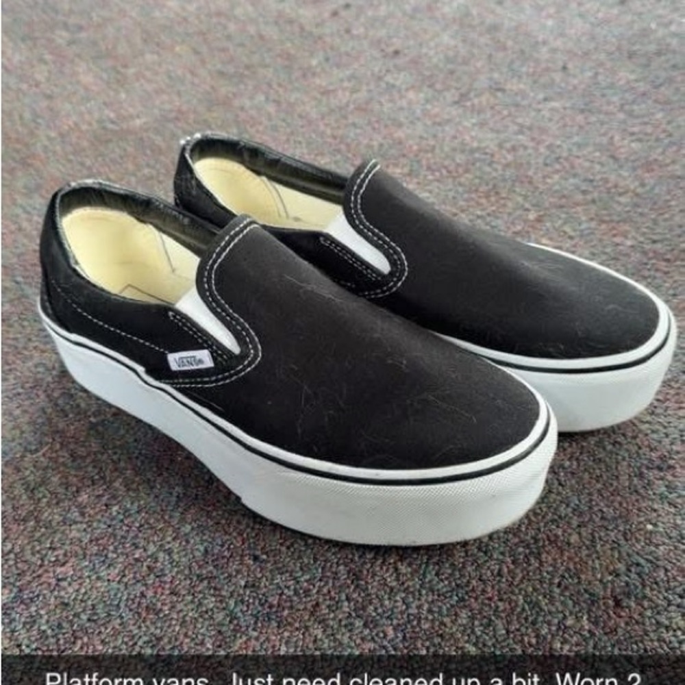 Vans Women's Black Slip-On Shoes